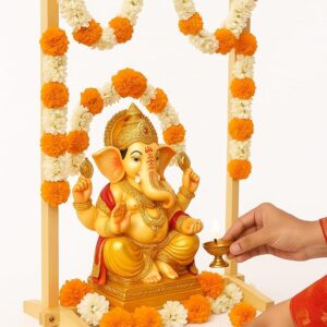 Folding Wooden Mandap for Ganesh Decoration